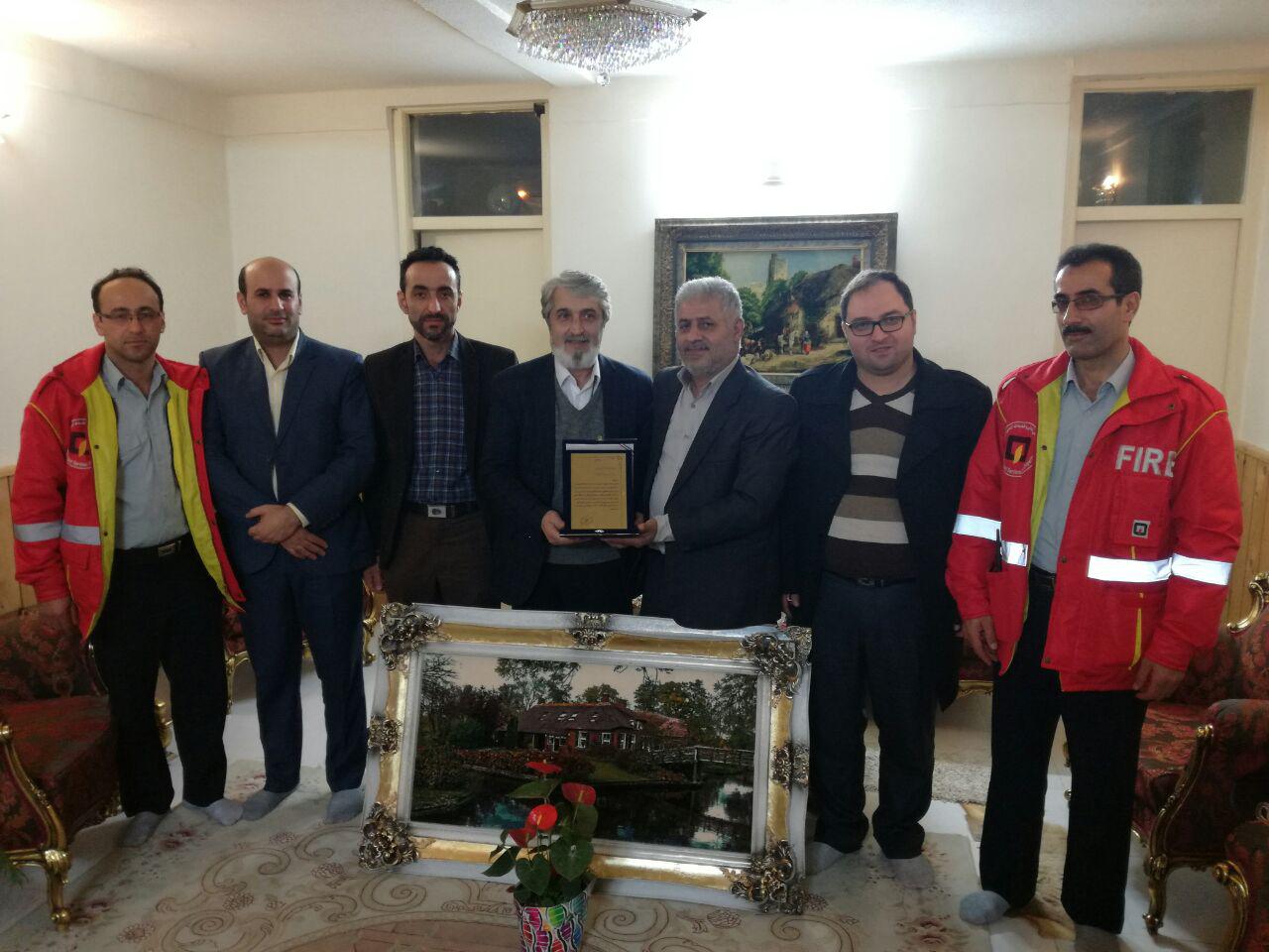 تقدیر آتش نشانان از مهندس دابوئیان