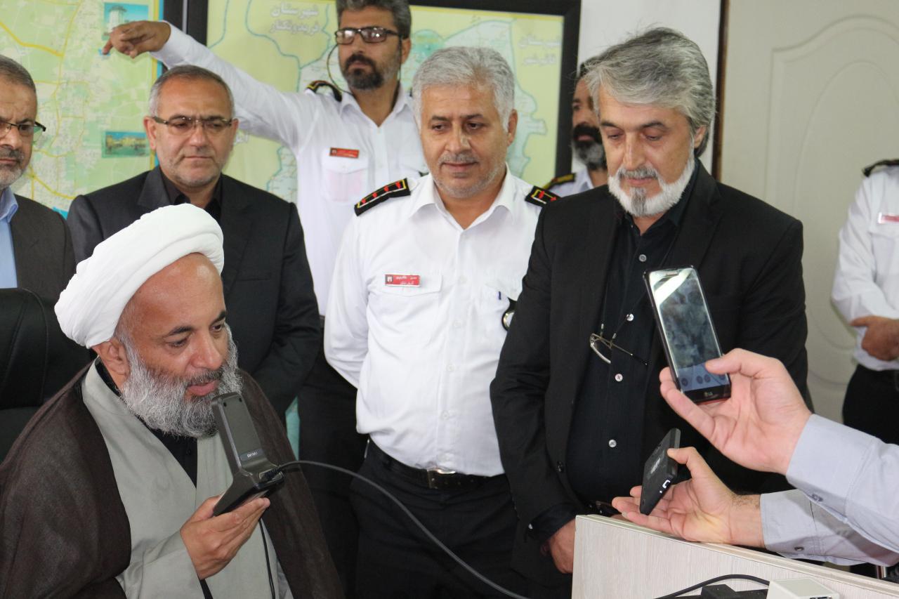 حضور پر برکت امام جمعه محترم بابل در سازمان آتش نشانی  به مناسبت 7 مهر 