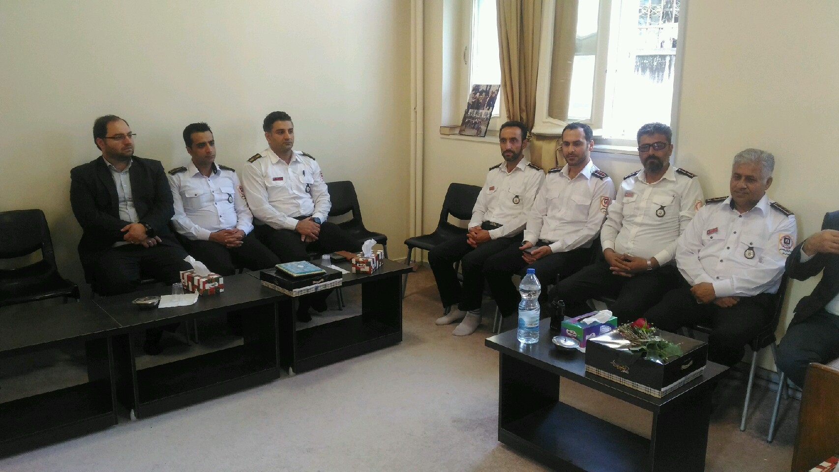 دیدار آتش نشانان با امام جمعه بابل