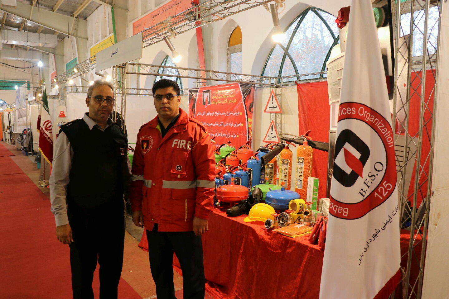 حضور غرفه آتش نشانی در نمایشگاه صنعت ساختمان و صنایع وابسته