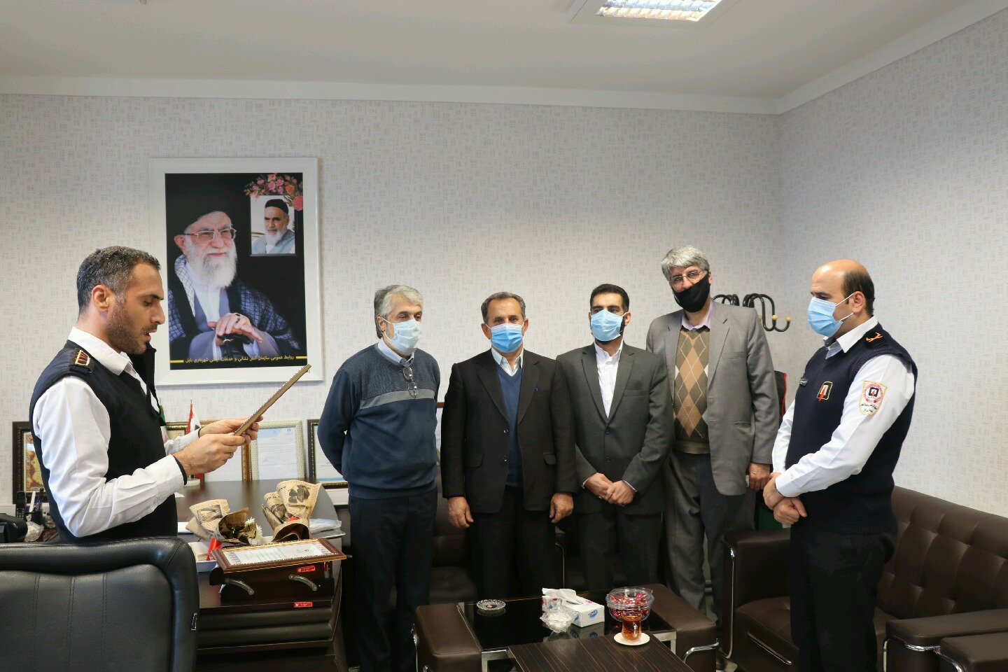 برگزاری جلسه هیئت مدیره وتجلیل از همکاران بازنشسته سازمان آتش نشانی بابل