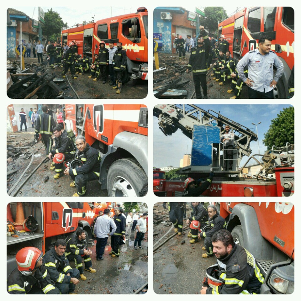 آتش سوزی گسترده ساختمان قدیمی با کاربری تجاری، آموزشی و انبار در میدان ۱۷ شهریور بابل ، تلاش آتش نشانان مانع از سرایت آتش به ساختمانهای همجوار شد.