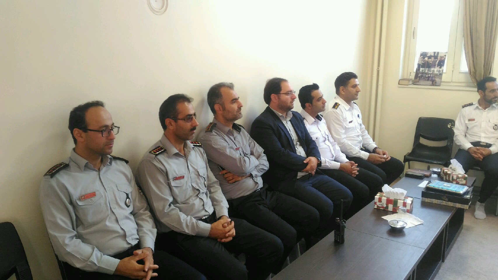 دیدار آتش نشانان با امام جمعه بابل