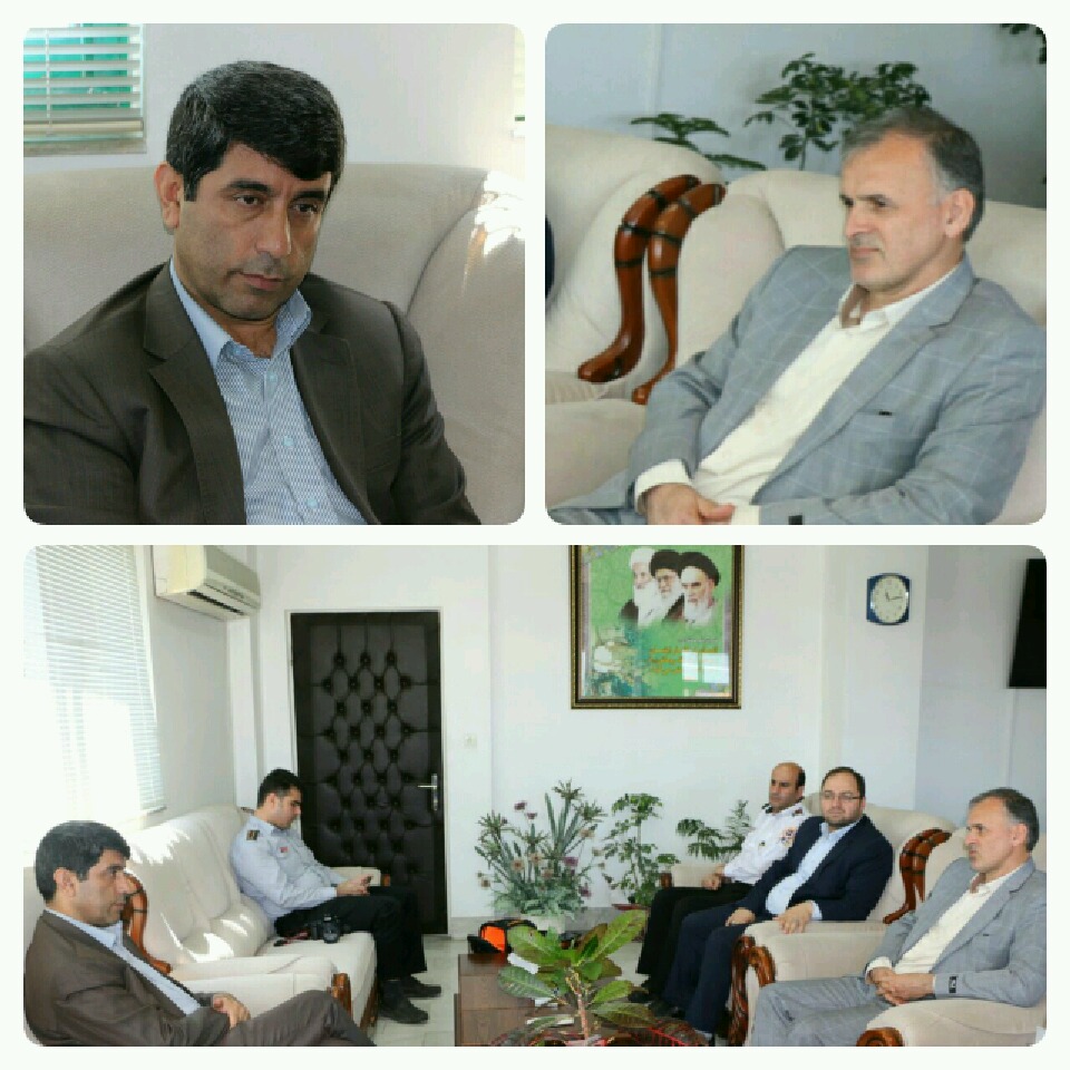 دیدار سرپرست سازمان آتش نشانی با معاون استاندار و فرماندار ویژه شهرستان بابل