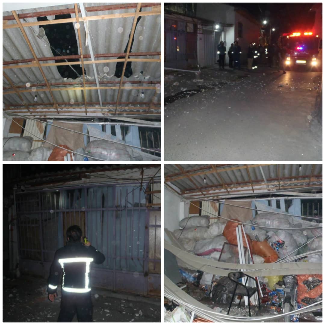 انفجار و آتش سوزی در انبار منزل مسکونی حادثه آفرید.