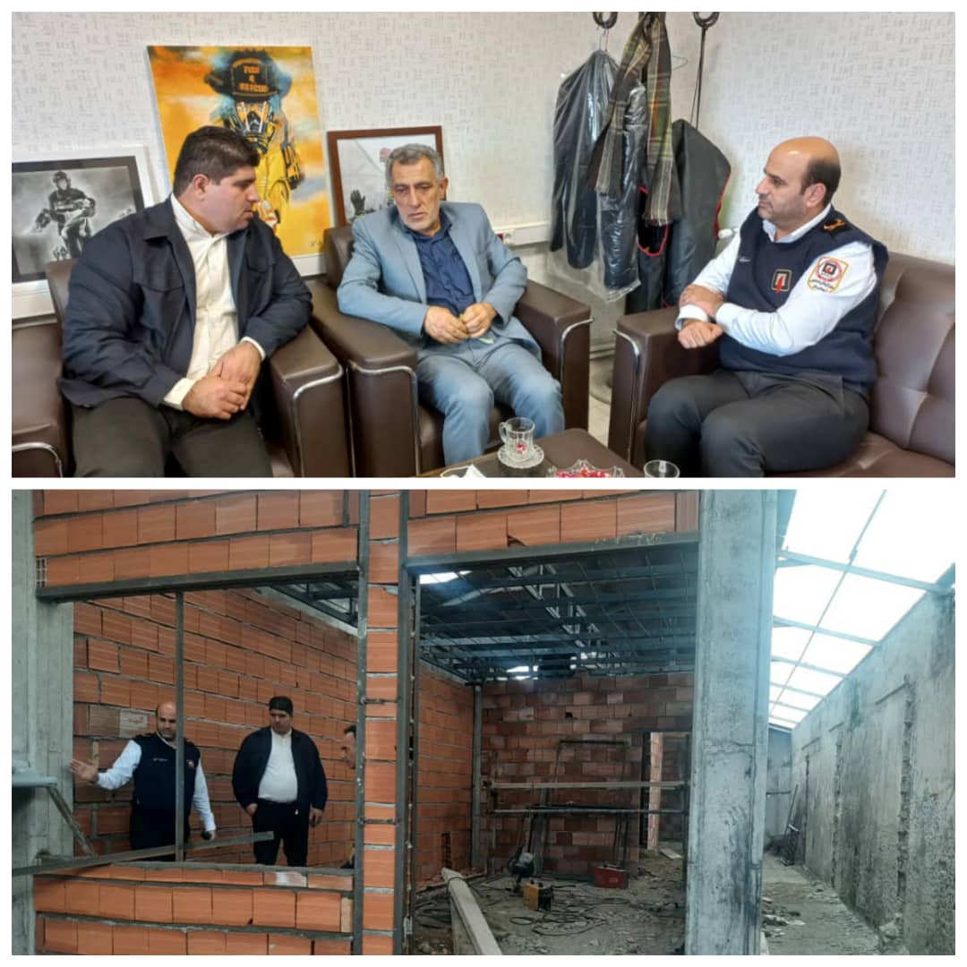 دیدار ریاست و عضو شورای اسلامی شهر با مدیرعامل سازمان آتش‌نشانی وخدمات ایمنی شهرداری بابل