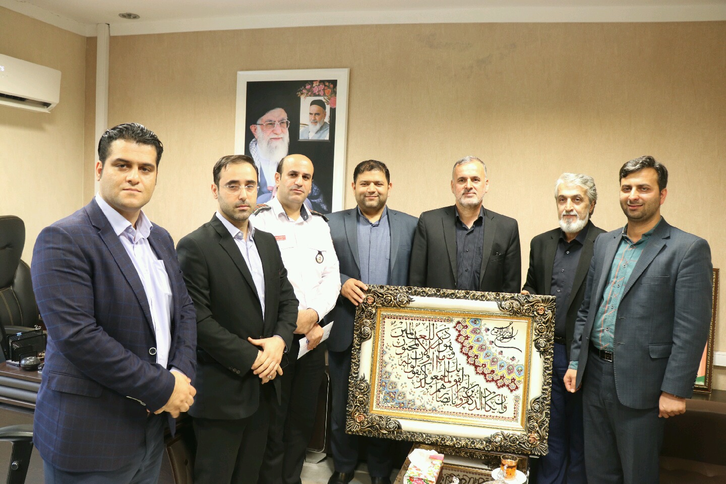 مراسم تودیع و معارفه سرپرست سازمان آتش نشانی بابل