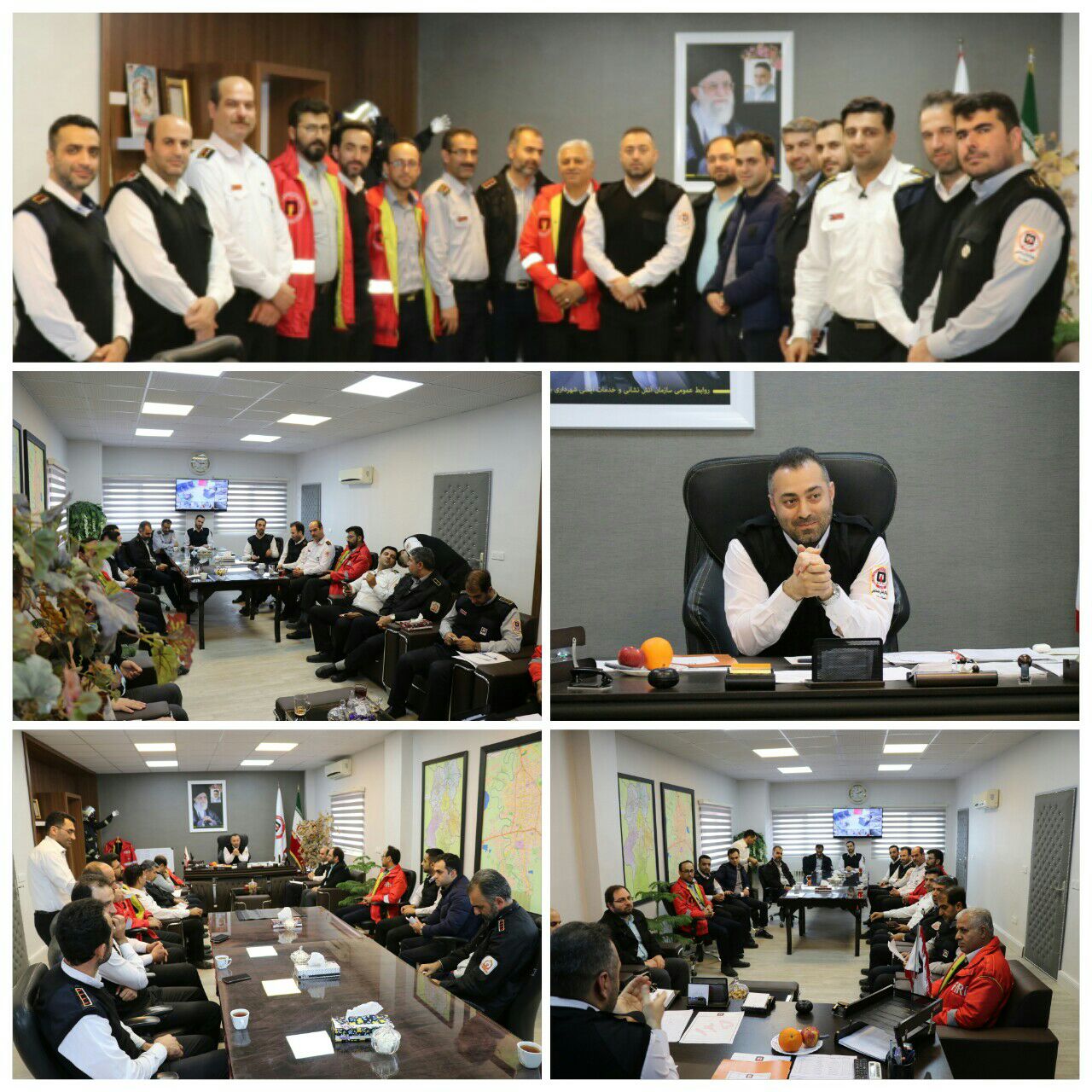 نشست صمیمی مدیرعامل سازمان آتش نشانی و خدمات ایمنی شهرداری بابل با جمعی از مسئولین واحدهای مختلف سازمان در روز کاری پایانی سال ۹۷