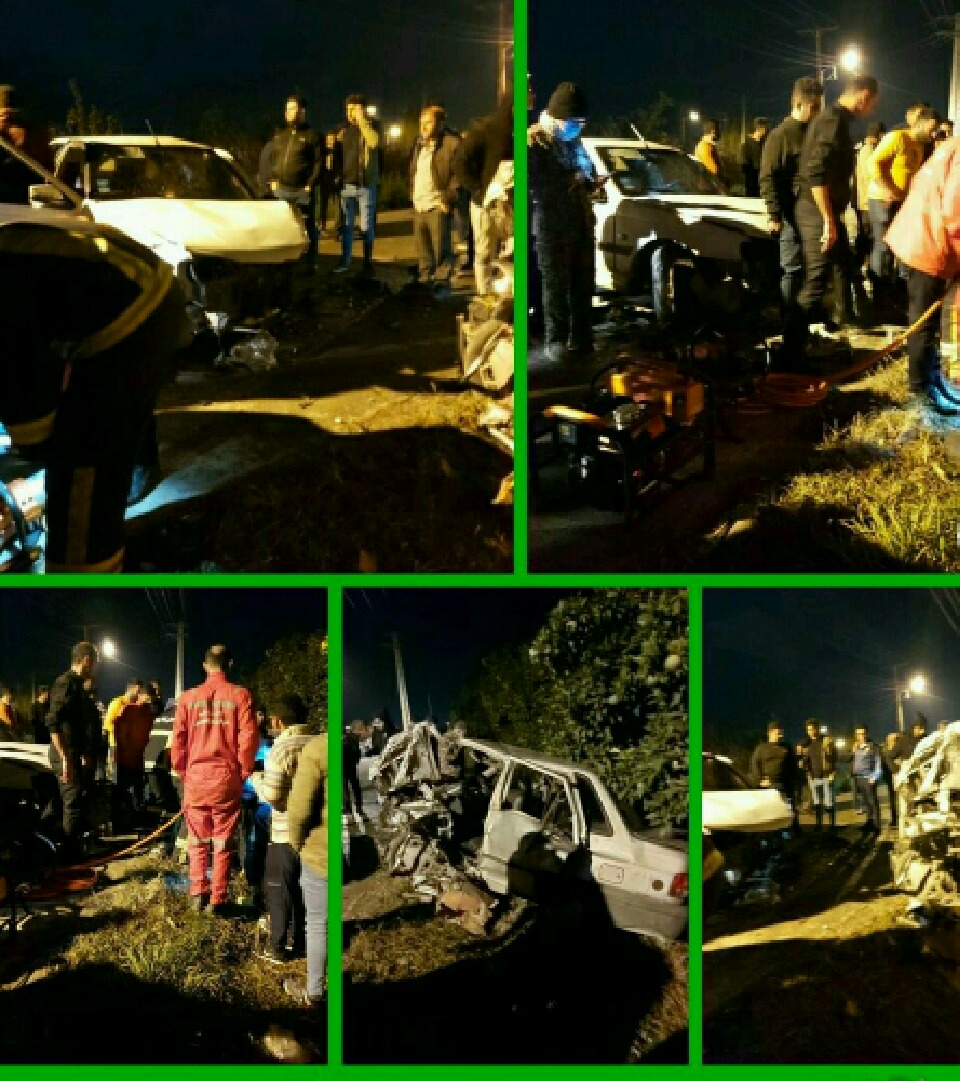 تصادف شدید شبانگاهی در بابل