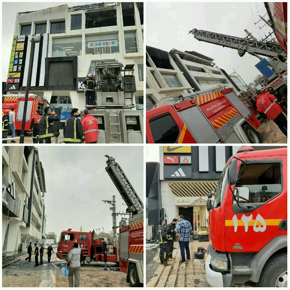 اعزام دو خودرو عملیاتی جهت همکاری با عوامل آتش نشانی بابلسر