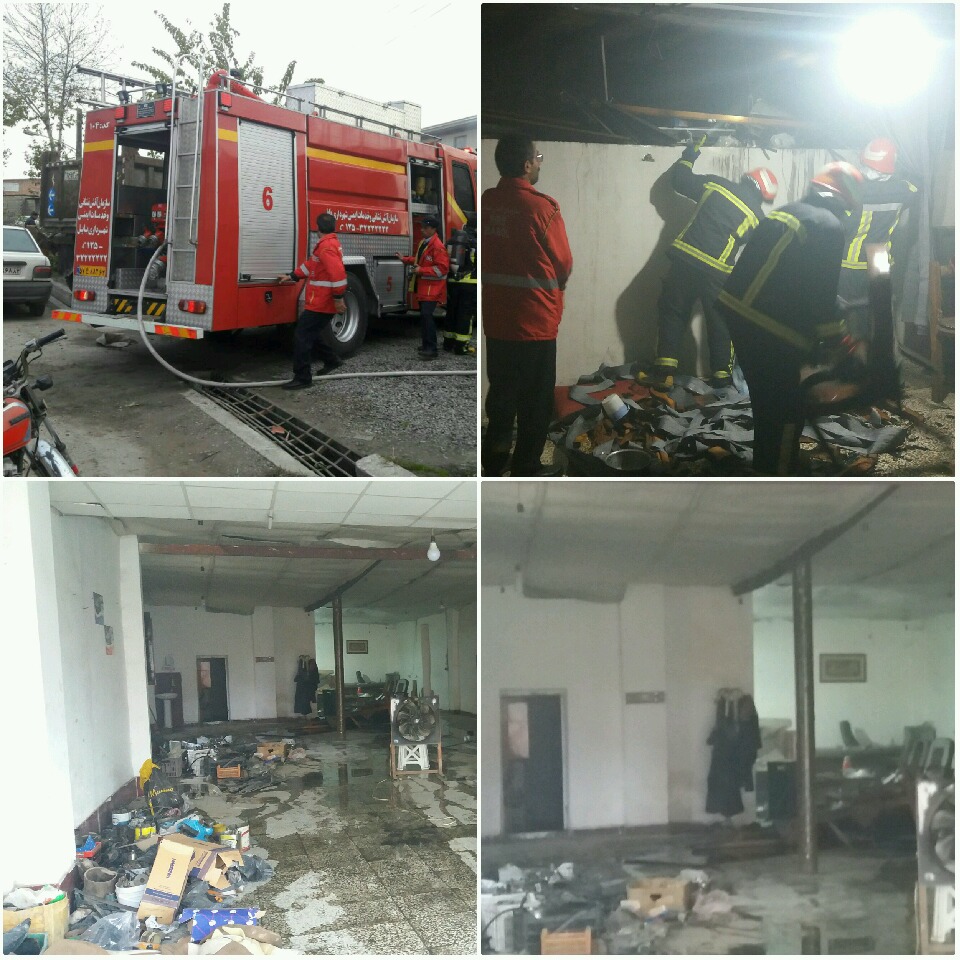 آتش&zwnj;سوزی صبحگاهی یک باب مغازه در سیاهکلامحله