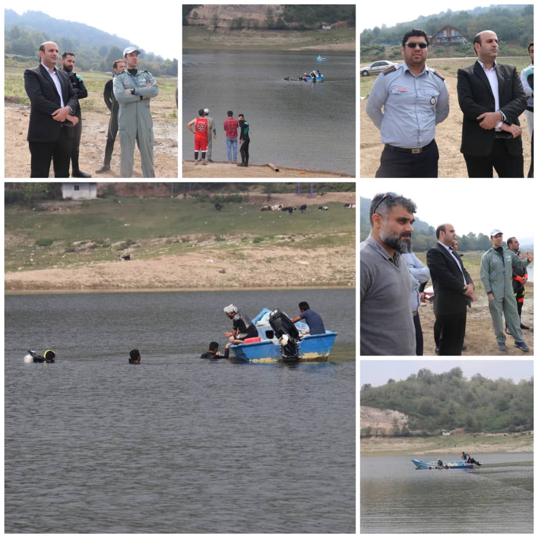 برگزاری دوره عملی آموزشی و بازآموزی مهارت های غواصی آتش نشانان استان مازندران در سد شیاده بابل