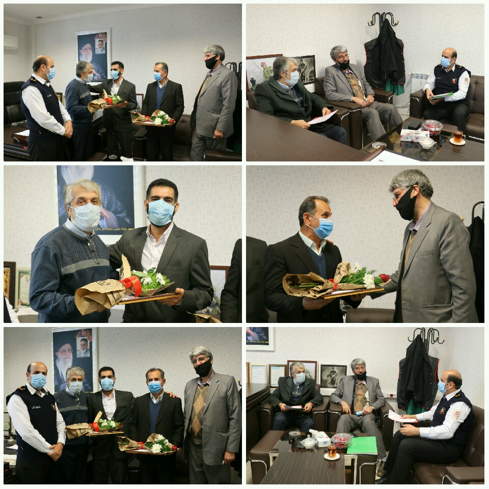 برگزاری جلسه هیئت مدیره وتجلیل از همکاران بازنشسته سازمان آتش نشانی بابل