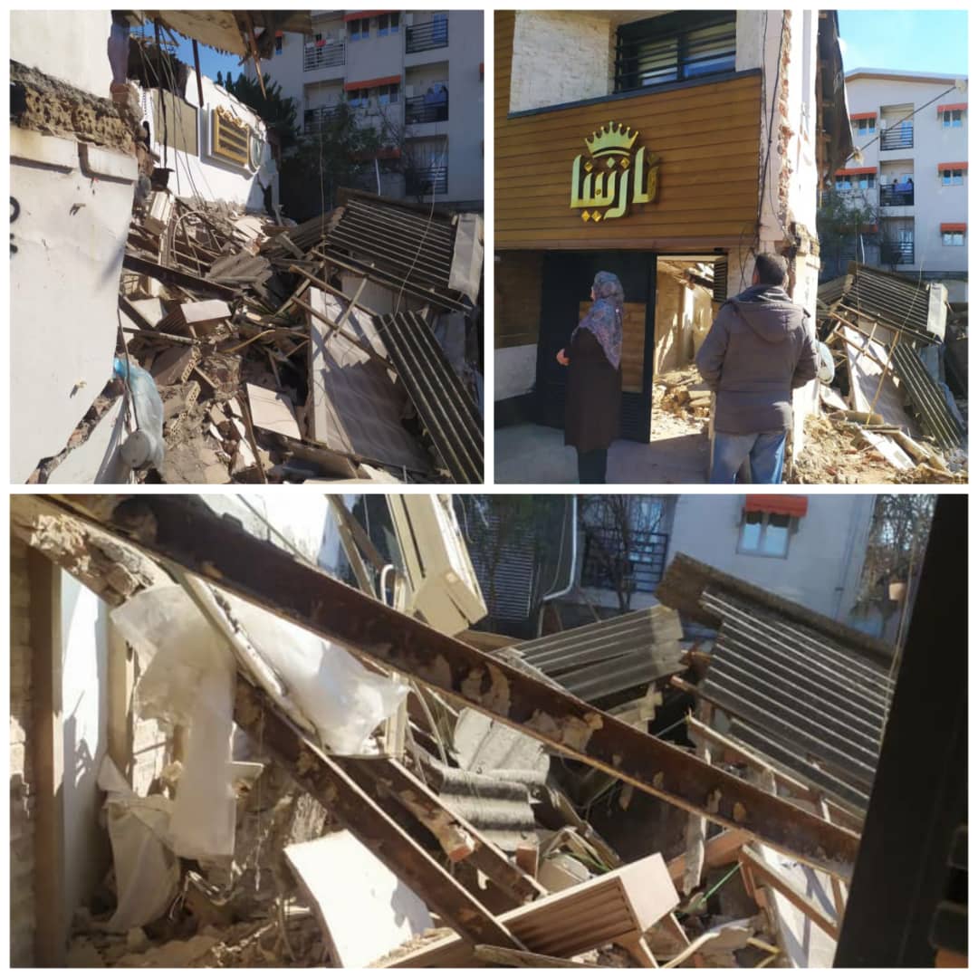 گودبرداری غیراصولی و ریزش ساختمان آرایشگاه زنانه در بابل