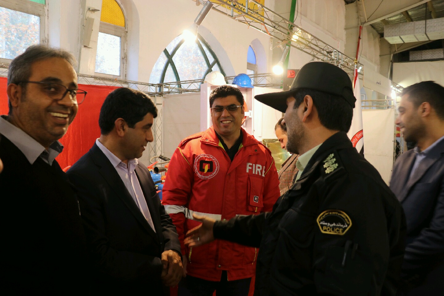 حضور غرفه آتش نشانی در نمایشگاه صنعت ساختمان و صنایع وابسته