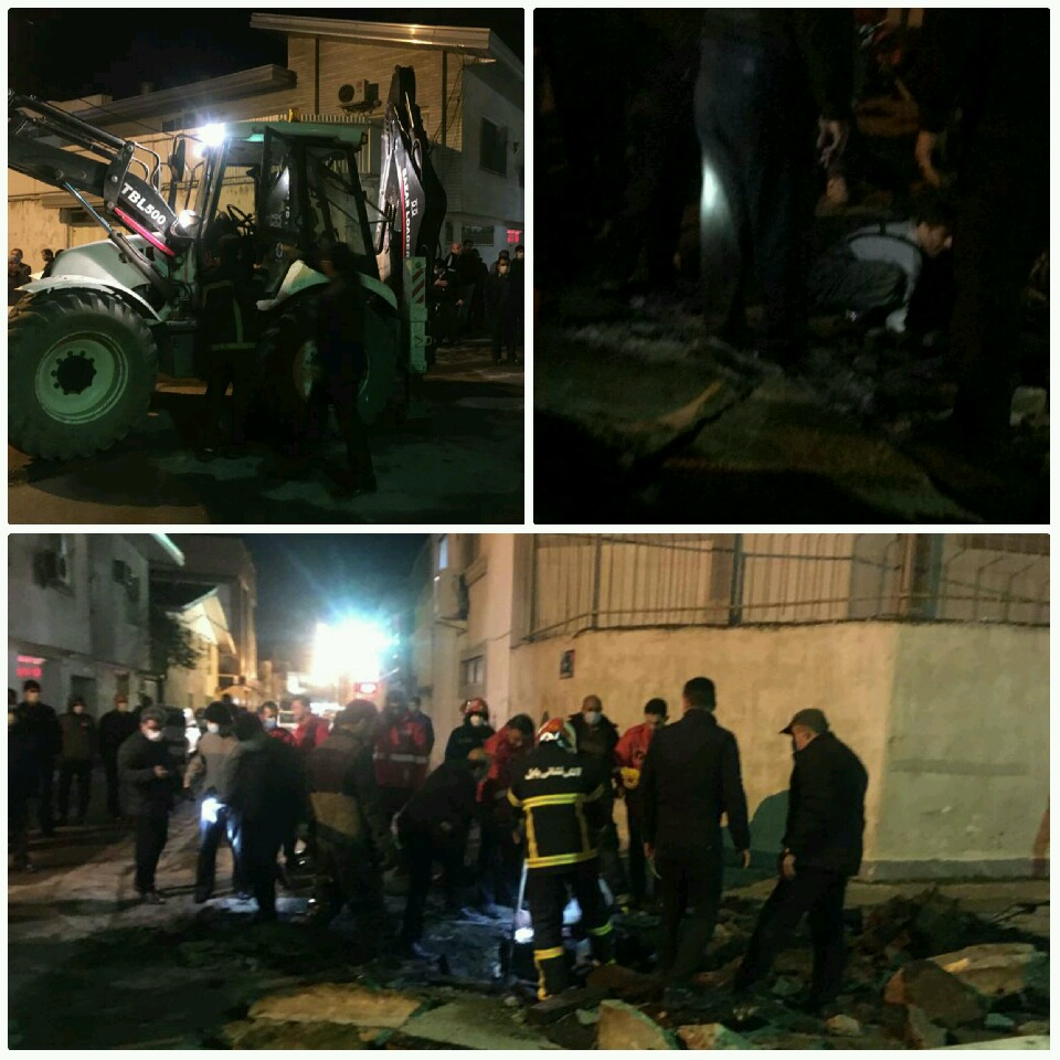 نجات فرد گرفتار در داخل کانال فاضلاب شهری