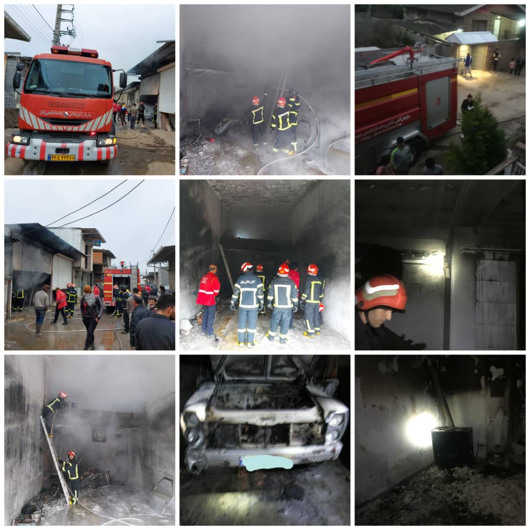 از شب گذشته تا ظهر امروز سه آتش‌سوزی در بابل