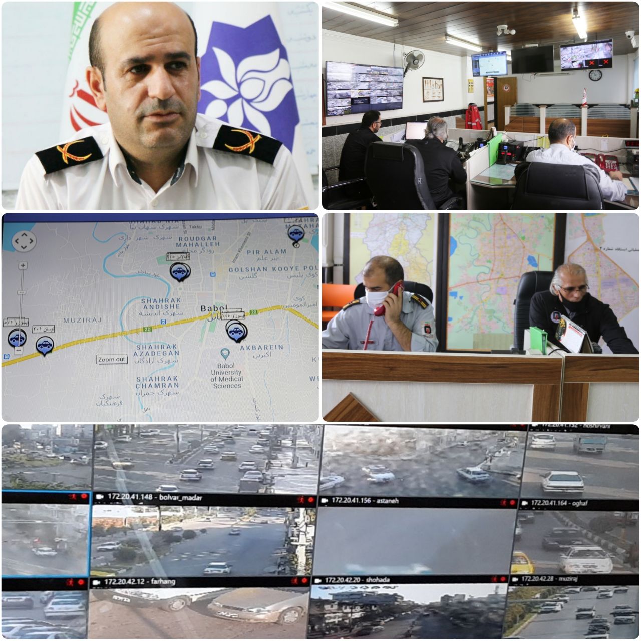  ‍ ‍ تجهیز ناوگان خودرویی به سیستم مکان یاب جی پی اس و راه اندازی سیستم  پایش تصویری شهری در سازمان آتش نشانی بابل