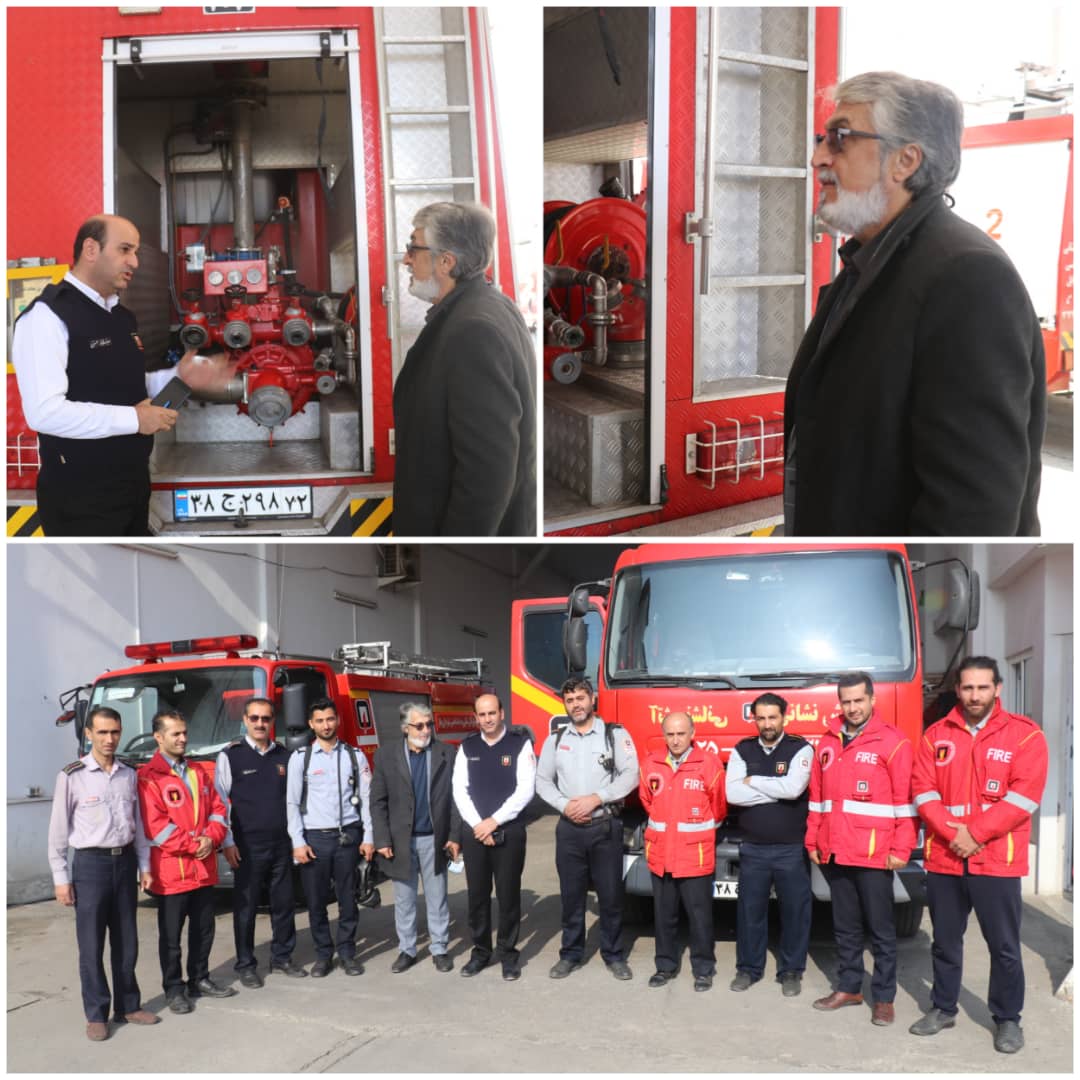 بازدید شهردار منتخب از ناوگان عملیاتی و تجهیزات آتش نشانی بابل