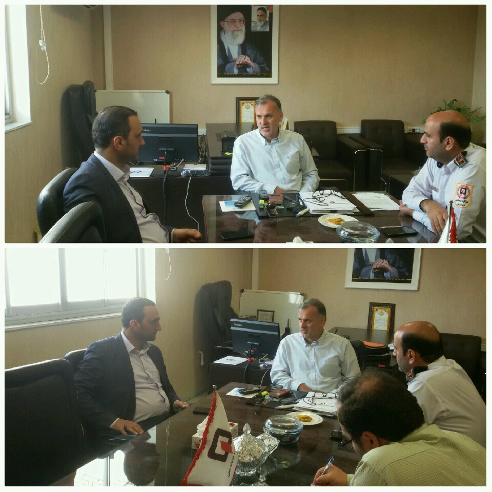 دیدار عضو شورای اسلامی شهر با سرپرست سازمان آتش نشانی 