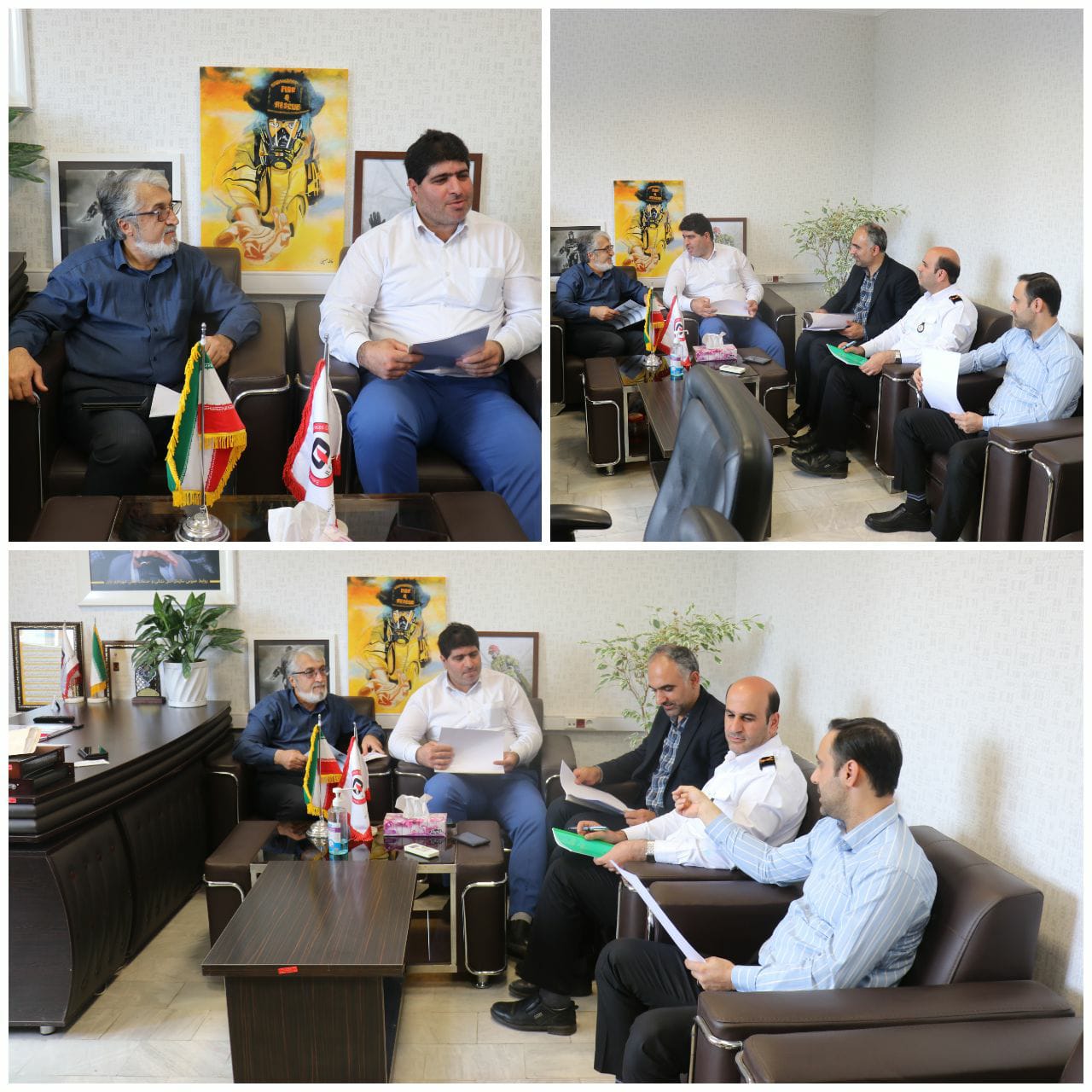 برگزاری اولین جلسه شورای اداری سازمان آتش نشانی بابل در سال جدید