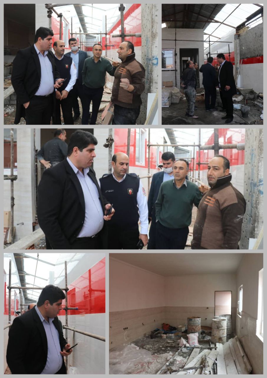 بازدید از مراحل احداث ایستگاه شماره۷ سازمان آتش‌نشانی و خدمات ایمنی شهرداری بابل 