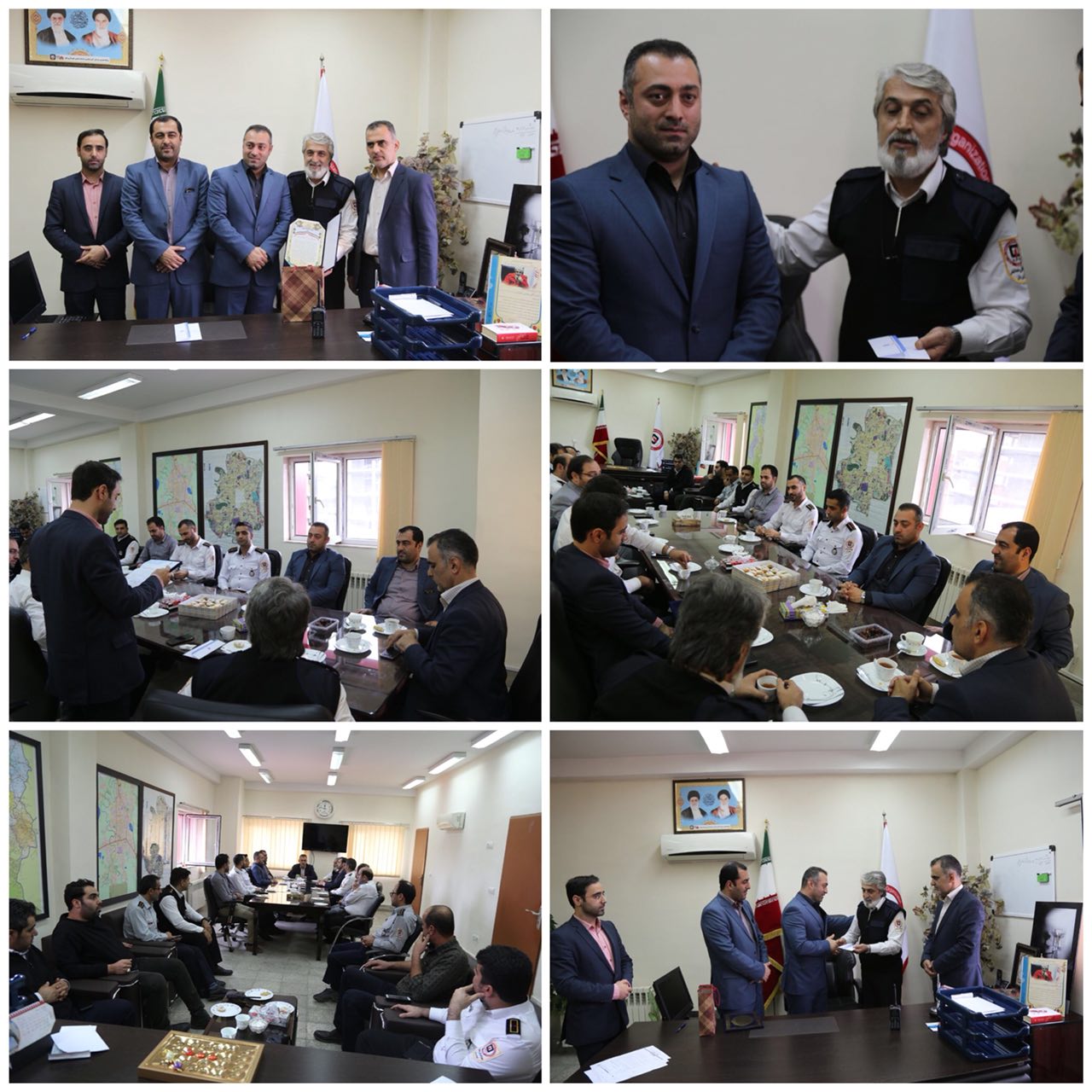تکریم و معارفه سرپرست سازمان آتش نشانی