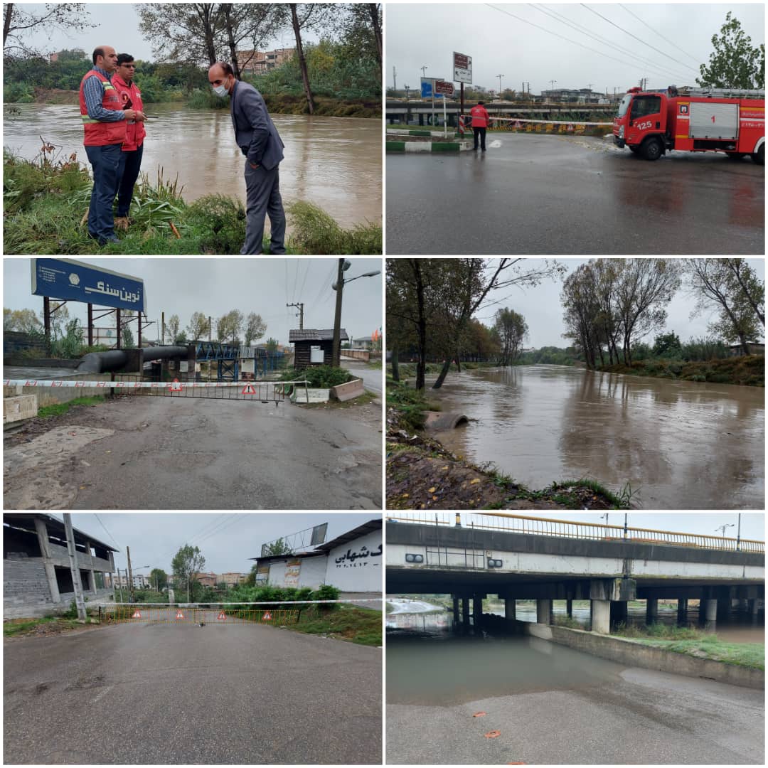 بالا آمدن سطح آب و احتمال طغیان رودخانه بابلرود