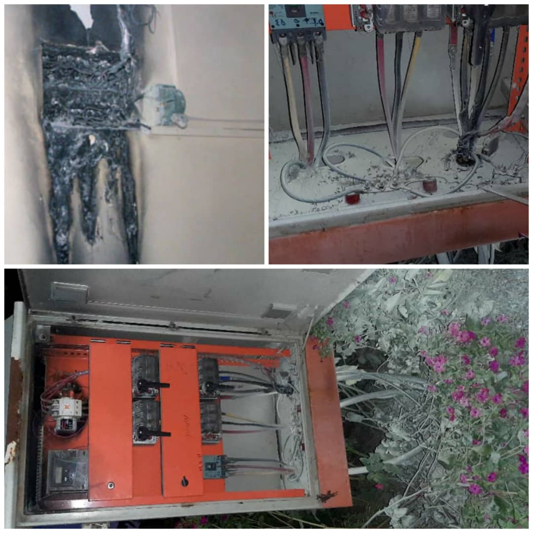 مهار آتش سوزی منزل مسکونی و تابلو برق در بابل