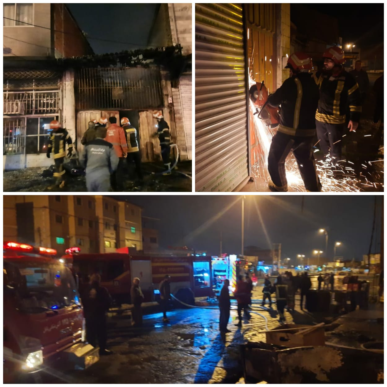 آتش سوزی بامدادی یک باب مغازه لحاف دوزی در بابل