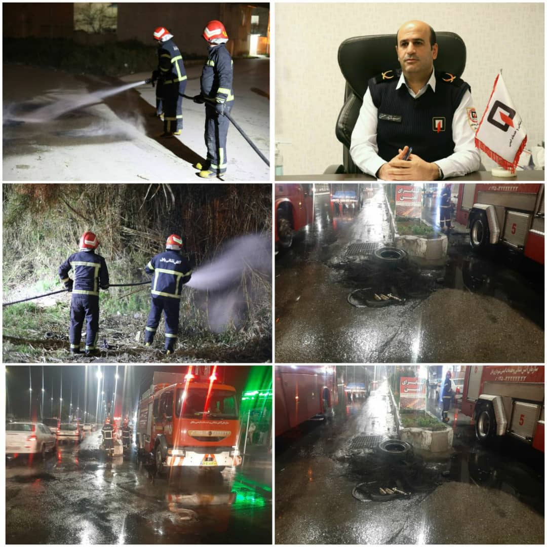 ۱۳ مورد ماموریت آتش نشانی در پی حوادث چهارشنبه سوری