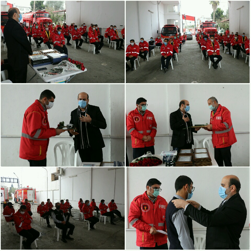 ‍ ‍ پایان دوره آموزش آتش‌نشانان بابل