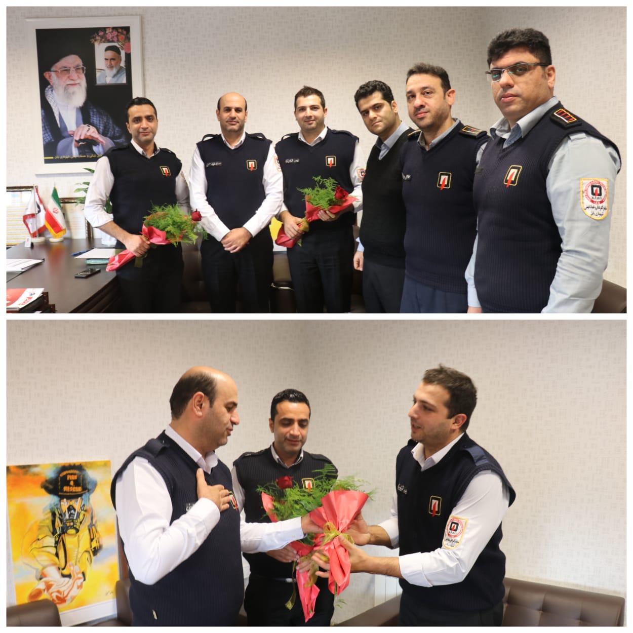 مدیر عامل سازمان با اهدای شاخه گل، روز حسابدار را به مدیر و همکاران واحد مالی سازمان تبریک گفت