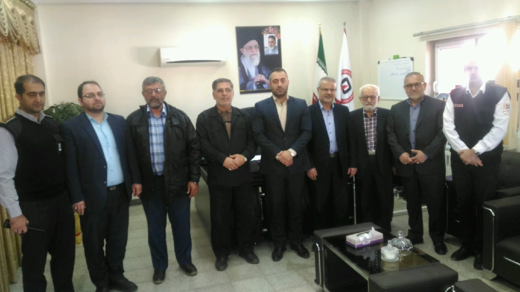 حضور اعضای ستاد برگزاری نمازجمعه شهرستان بابل در دفتر مدیریت ساز مان آتش نشانی