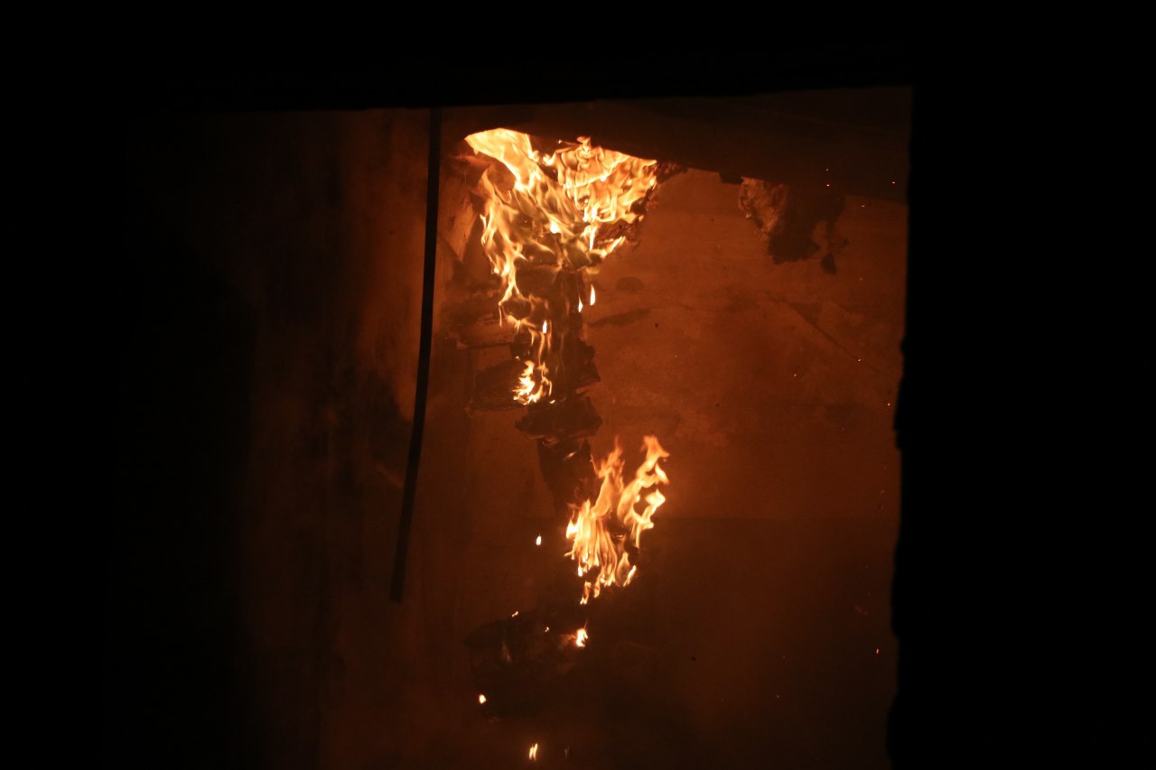 آتش سوزی یک باب خانه تاریخی در محله حصیرفروشان بابل