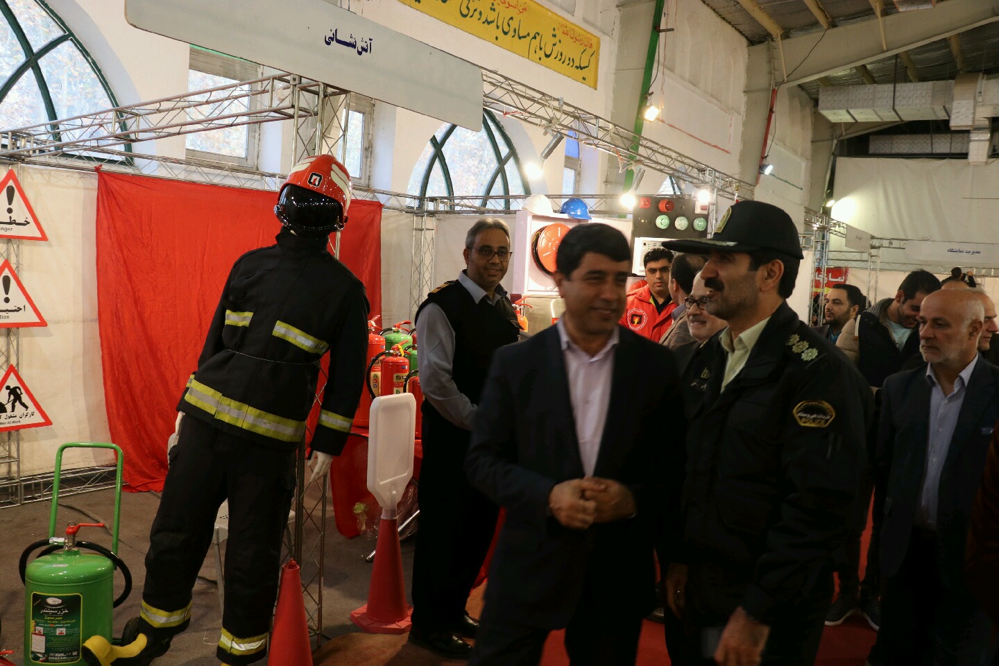 حضور غرفه آتش نشانی در نمایشگاه صنعت ساختمان و صنایع وابسته